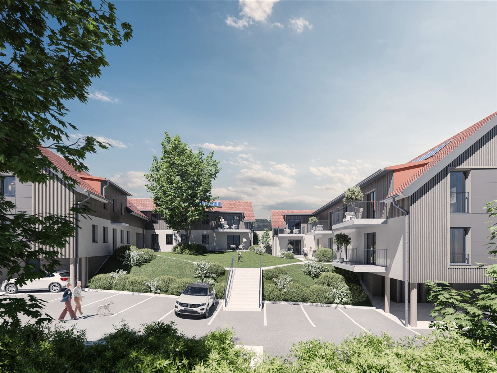 Visualisierung Wohnanlage Lannach · Dirnbergerstraße